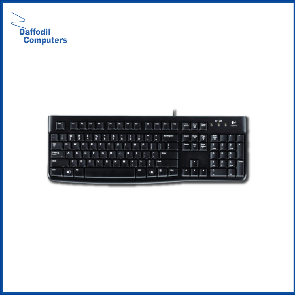 Logitech K120 Usb Keyboard With Bangla Black