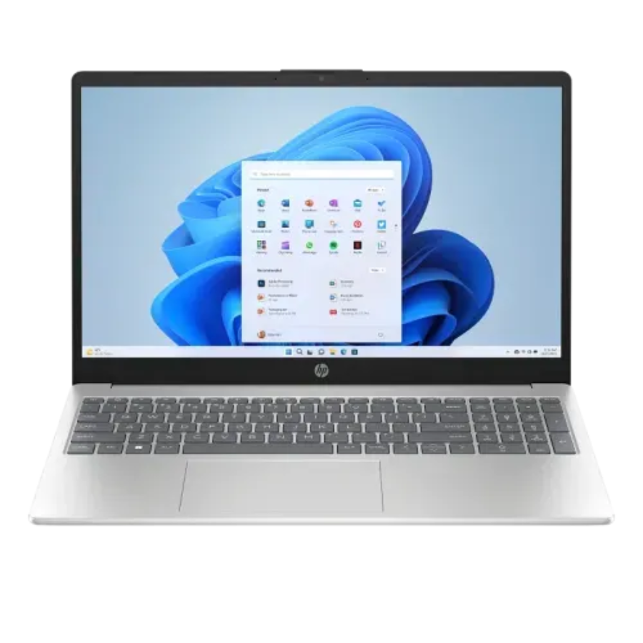 NOTE BOOK HP (C81RWPA) 15-FC0660AU, AMD RYZEN 5-7520U, 16GB DDR5, 512GB SSD, AMD RADEON GR, WIN 11, 15.6 INCH FHD, SILVER LAPTOP