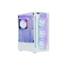 OVO E-335 DW WITH REMOTE CONTROLLER RGB Mid-Tower WHITE Gaming Case